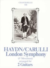 Haydn's London Symphony-Two Guitars Guitar and Fretted sheet music cover